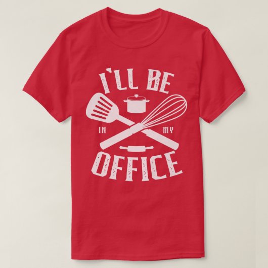 スーシェフの調理師に就おもしろいく Tシャツ (デザイン正面)
