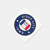 スーシティアイオワ スタンダードカクテルナプキン (角)