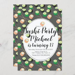 スーシ転がグレー誕生日火鉢レストラン 招待状