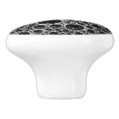 スージーなシャボン玉が白黒 セラミックノブ (側面)