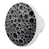 スージーなシャボン玉が白黒 セラミックノブ (右)