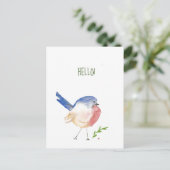 スージーなブルーバードポストカード ポストカード (スタンド正面)