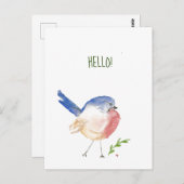 スージーなブルーバードポストカード ポストカード (正面/裏面)