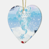 スージーの雪片は町に来ています! セラミックオーナメント (左)