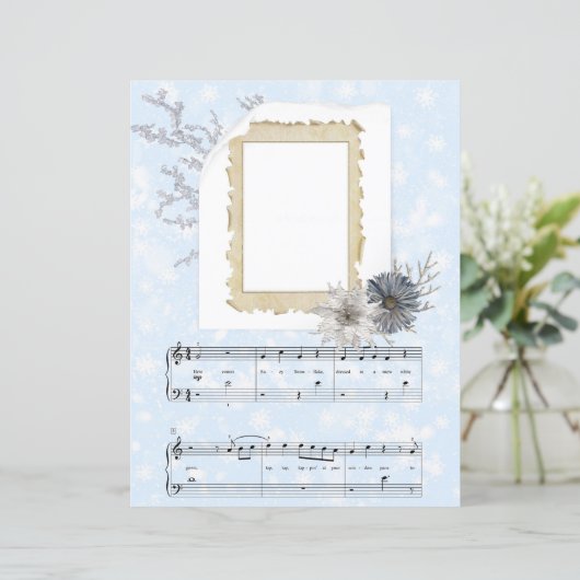 スージースノーフレークスクラップブック紙 (スタンド正面)