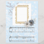 スージースノーフレークスクラップブック紙 (正面)