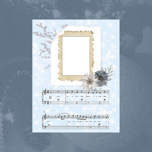 スージースノーフレークスクラップブック紙