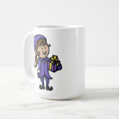 スージー小妖精や小人のクリスマスのマグ コーヒーマグカップ (正面左)