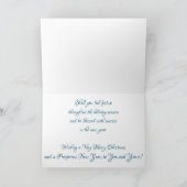 「スージー・パンケーキ・ツリー・トッパー」クリスマスカード カード (内部)