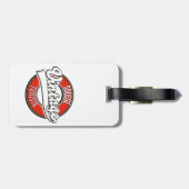 スースチュニジアヴィンテージスタイルロゴ ラゲッジタグ (裏面横)