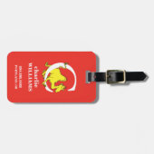 スース博士のABC:文字C -白|名前の追加 ラゲッジタグ (正面横)