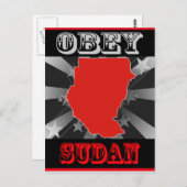 スーダンに従う ポストカード (正面/裏面)