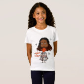スーダンのちびキャラ女子 Tシャツ (正面フル)