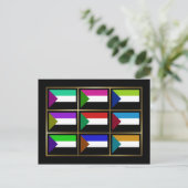 スーダンのマルチフエフラッグハガキ ポストカード (スタンド正面)