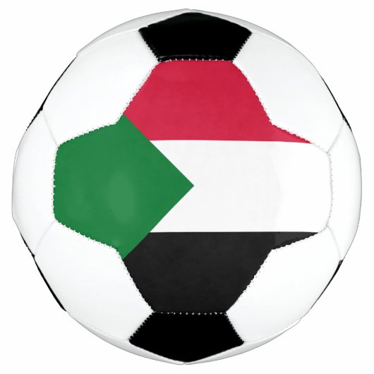 スーダンの国旗 サッカーボール (正面)