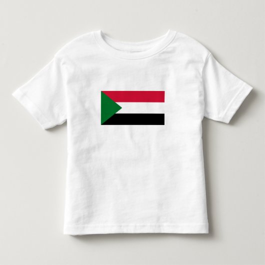 スーダンの国旗 トドラーTシャツ (正面)