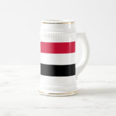 スーダンの国旗 ビールジョッキ (正面右)