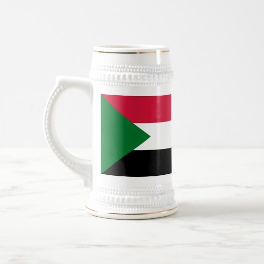 スーダンの国旗 ビールジョッキ (左)