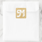 スーダンブラウンサファリストライプ スクエアシール (バッグ)