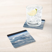 スーダン上空の曇り スクエアペーパーコースター (インサイチュ)