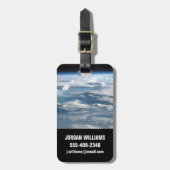 スーダン上空の曇り ラゲッジタグ (正面縦)