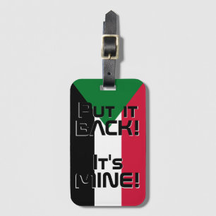 スーダン国おもしろい旗 ラゲッジタグ