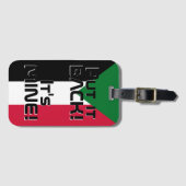 スーダン国おもしろい旗 ラゲッジタグ (正面横)