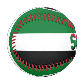 スーダン国旗とコート・オブ・アームズ 野球ボール (正面左)