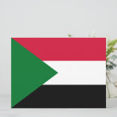 スーダン国旗 カード (スタンド正面)