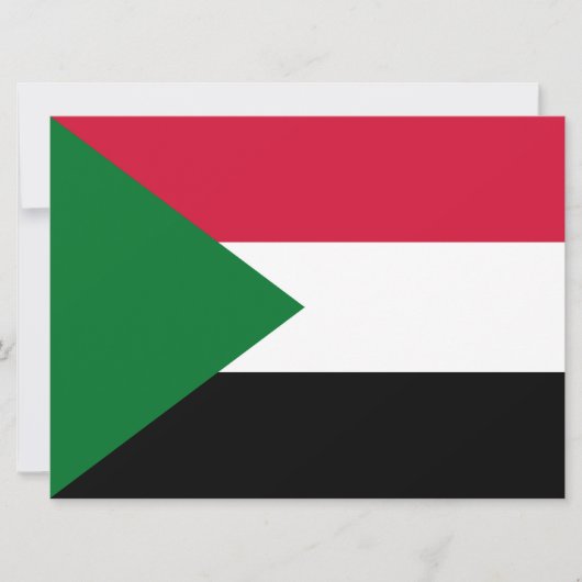 スーダン国旗 カード (正面)