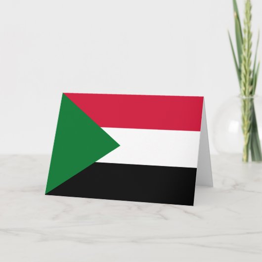 スーダン国旗 カード (正面)