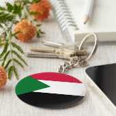 スーダン国旗 キーホルダー (側面)
