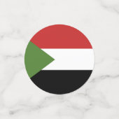 スーダン国旗 コンフェッティ (スモール正面)