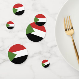 スーダン国旗 コンフェッティ