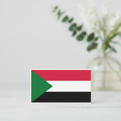 スーダン国旗、スーダン国旗 名刺 (スタンド正面)