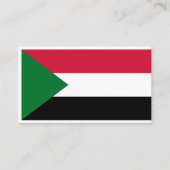 スーダン国旗、スーダン国旗 名刺 (正面)