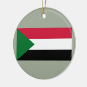スーダン国旗 セラミックオーナメント (左)