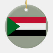 スーダン国旗 セラミックオーナメント (裏面)