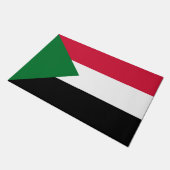 スーダン国旗 ドアマット (アングル)