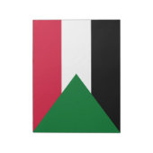 スーダン国旗 ノートパッド (回転)