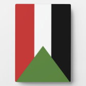 スーダン国旗 フォトプラーク (正面)