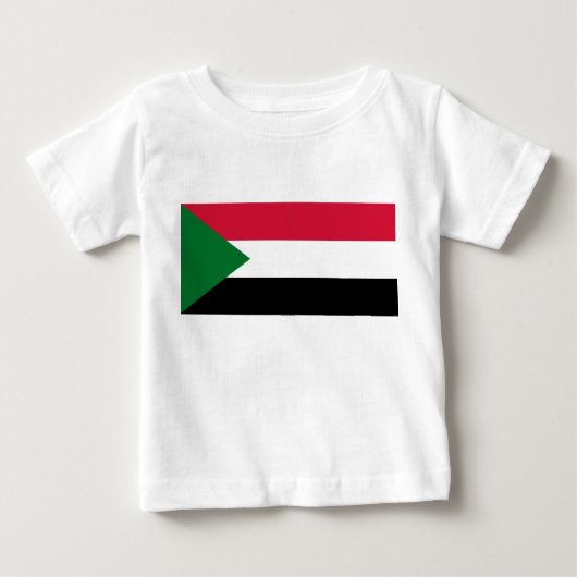 スーダン国旗 ベビーTシャツ (正面)