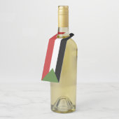 スーダン国旗 ボトルネックタグ (アングル)