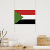 スーダン国旗 ポスター (キッチン)