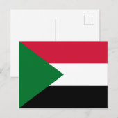 スーダン国旗 ポストカード (正面/裏面)