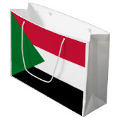 スーダン国旗 ラージペーパーバッグ (正面アングル)