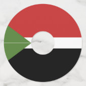 スーダン国旗 ワイングラスタグ (裏面)