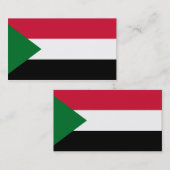 スーダン国旗 名刺 (正面/裏面)