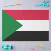 スーダン国旗 薄葉紙 (クラフト)