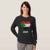 スーダン国旗 Tシャツ (正面フル)